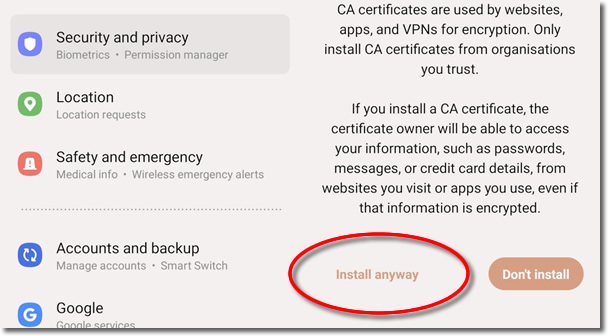 Click to enlarge IKEv2 Android VPN UK