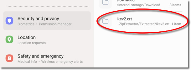 Click to enlarge IKEv2 Android VPN UK